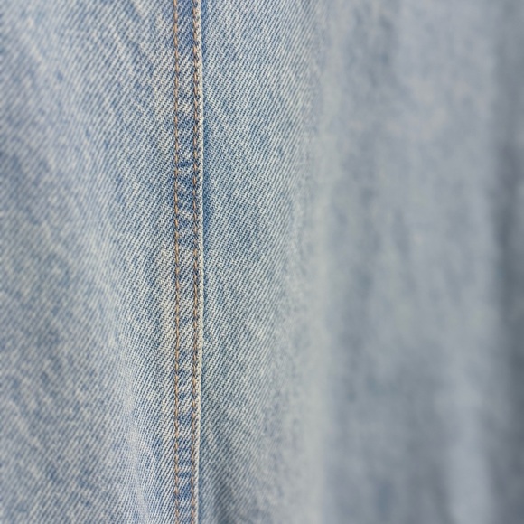 ZARA Square Neck Denim Tank Mini Dress | Light Blue | Small - Picture 7 of 7